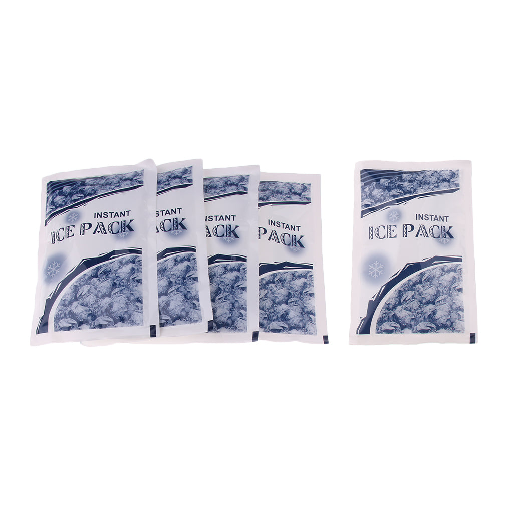 5 Bags Disposable Cold Instant Ice Pack For Emergency Injuries First Aid