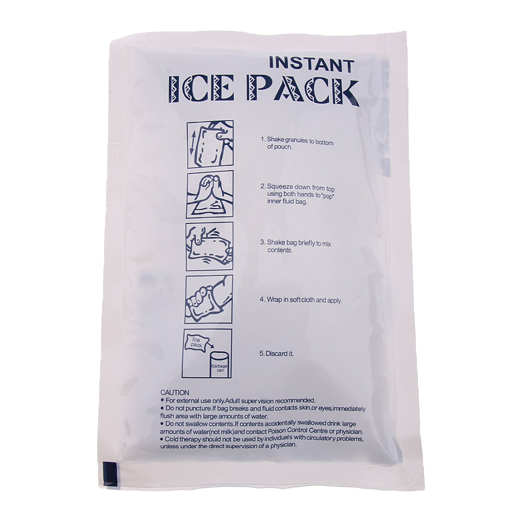 5 Bags Disposable Cold Instant Ice Pack For Emergency Injuries First Aid