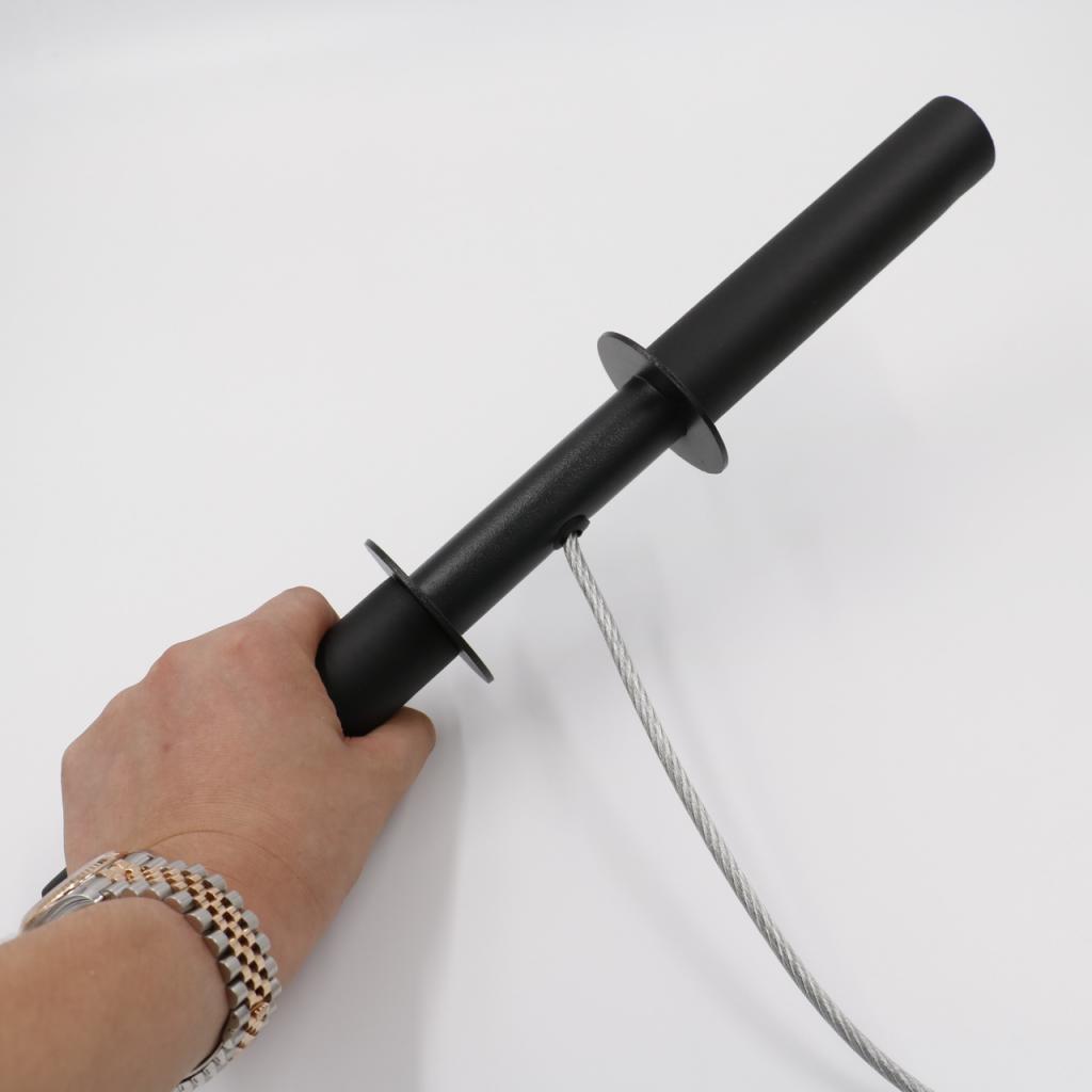 Wrist Roller Forearm Exerciser with Steel Rope for Training Exercise Workout