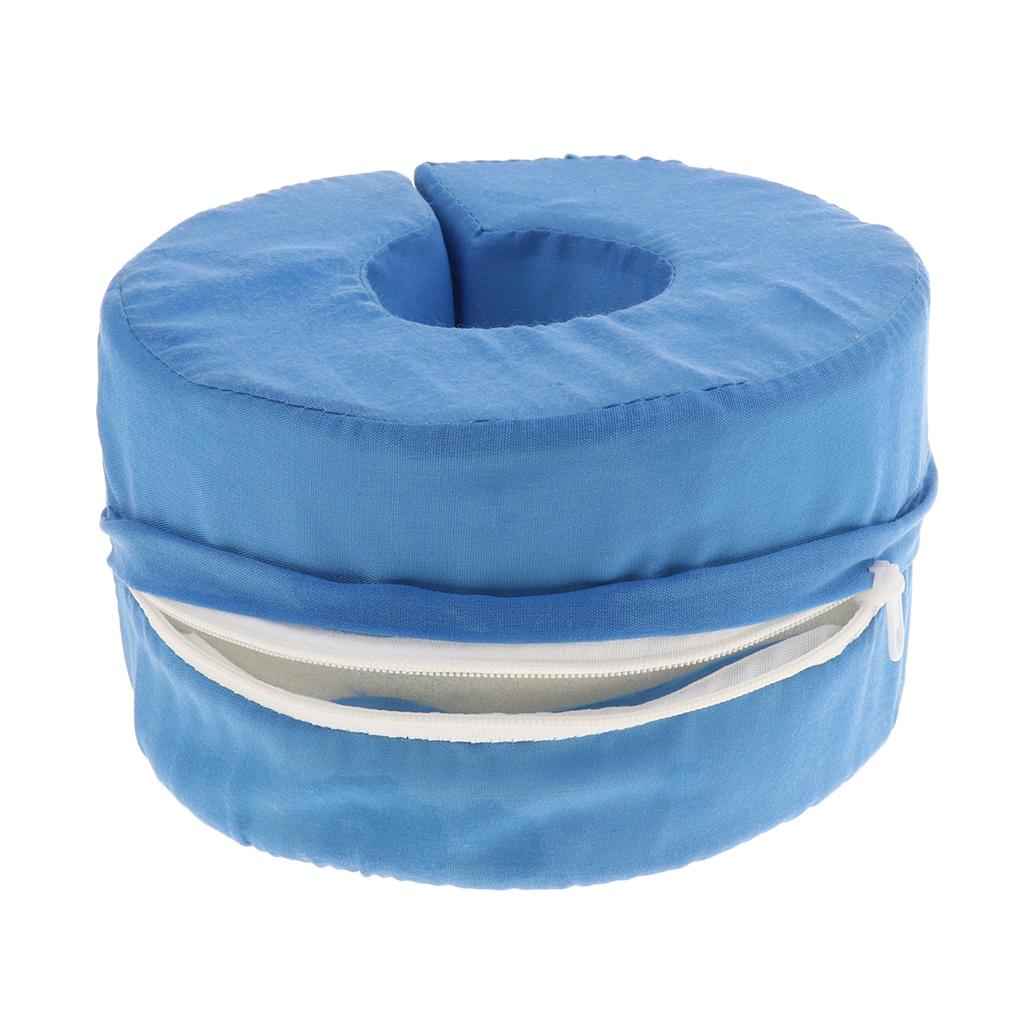 Adjustable Loop Foot Hand Foam Elevator Cushion Leg Rest Elevation Pillow Anti Bedsore Ankle Swelling Relief Blue