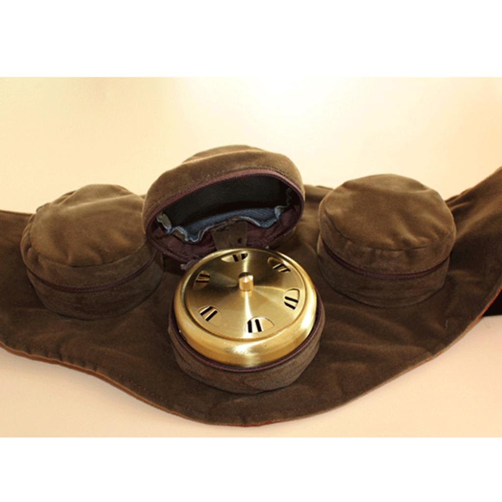 2 Pieces Adjustable Smokeless Moxibustion Belt with Moxa Heat Pack Boxes