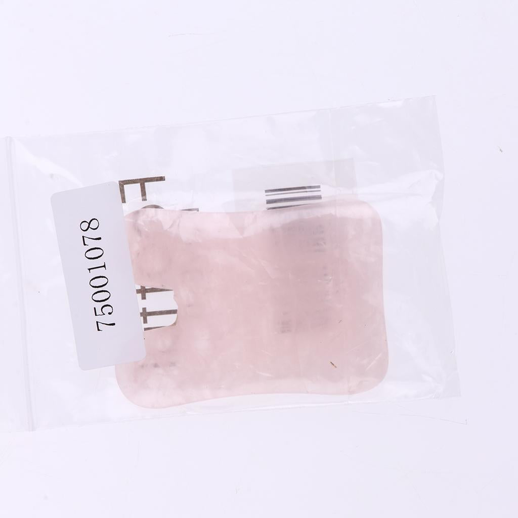 Natural Rose Quartz Guasha Board Salon Gua Sha Scraping Face Massage SPA