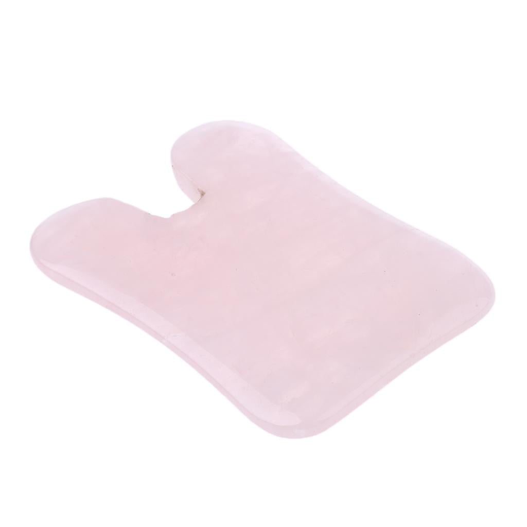 Natural Rose Quartz Guasha Board Salon Gua Sha Scraping Face Massage SPA
