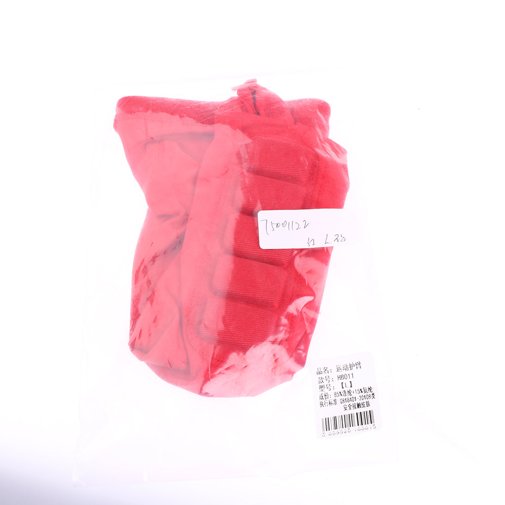 Sports Elbow Support Brace Protector Guard Pad Arm Compression Sleeve M Red
