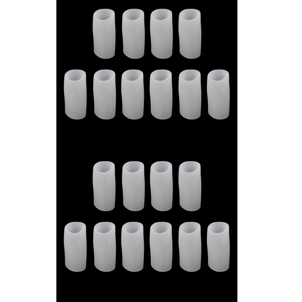 20 Pairs Silicone Toe Sleeves Tube Caps Cushions Protectors Feet Care S/L