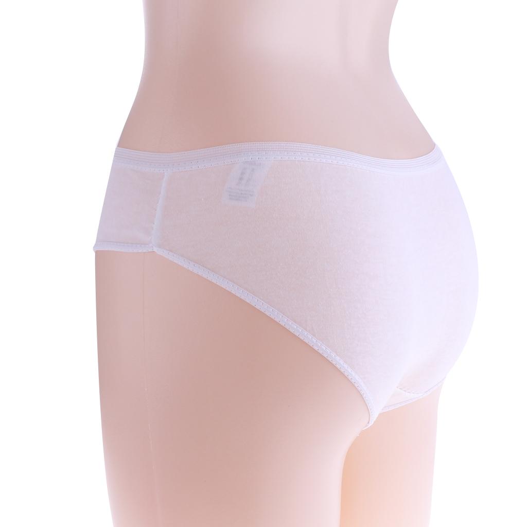 Disposable One Time Cotton Briefs Underwear Knickers Panties Female Women M
