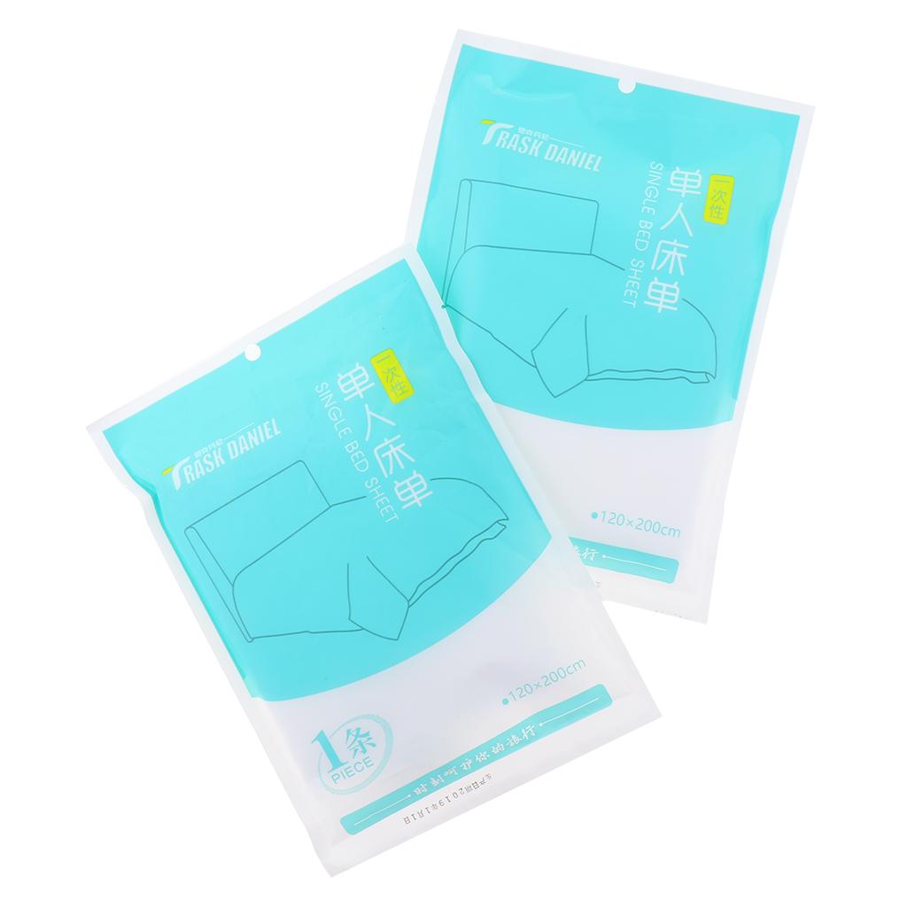 2 Pieces Disposable Travel Non-woven Bed Sheets Salon Bed Table Cover M