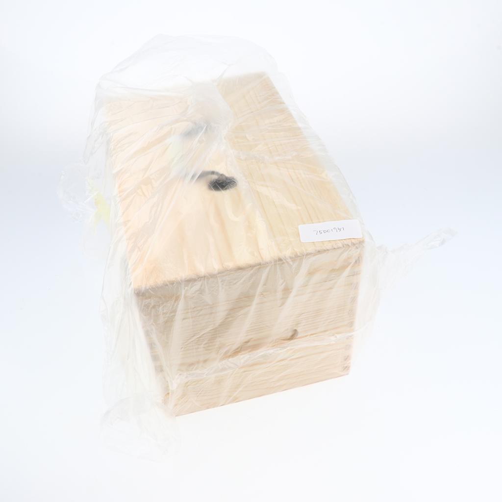Essential Oil Wooden Box Multi-Tray Organizer Storage Case Display Holder