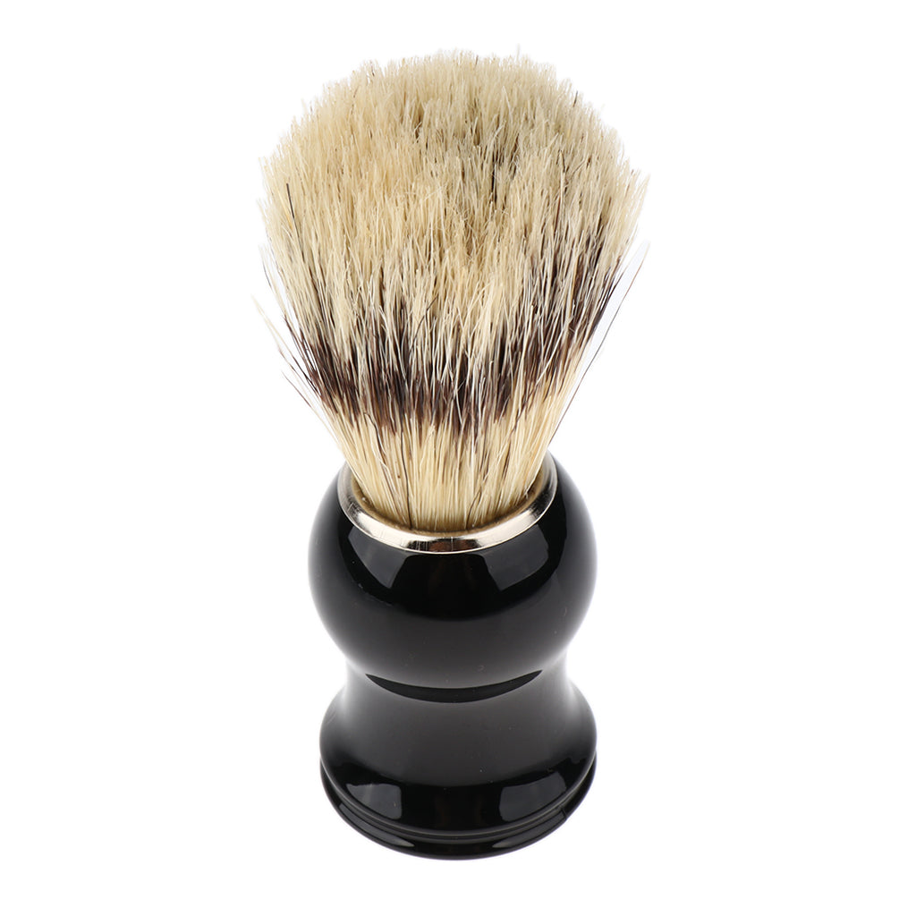 Dense Bristle Wooden Handle Shaving Brush Grooming Tool for Men Salon Barber