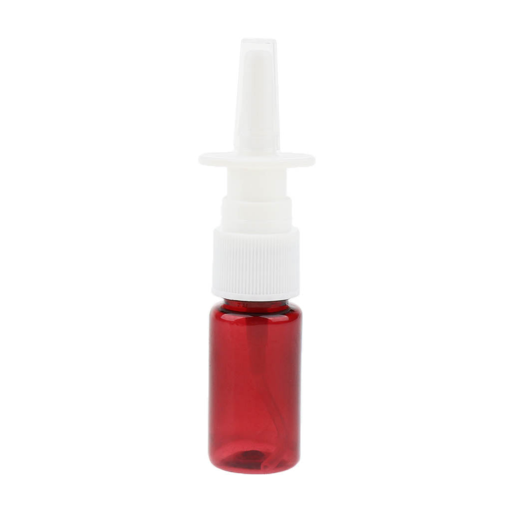 20 Pieces Empty Refillable Plastic Nasal Spray Bottles Fine Mist Nose Vials