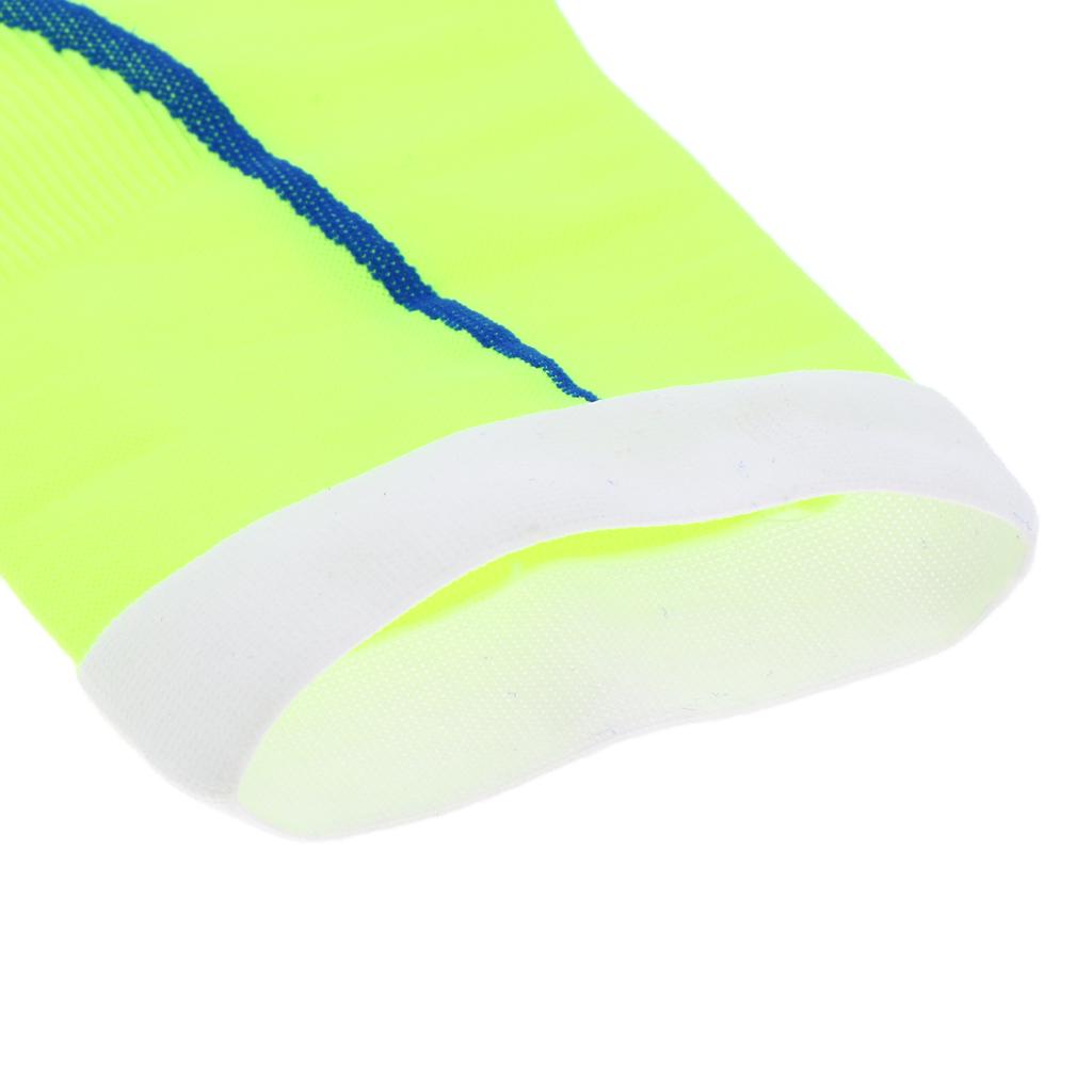 1 Pair Sport Leg Compression Sleeves Calf Guard Brace XXL Fluorescent Green