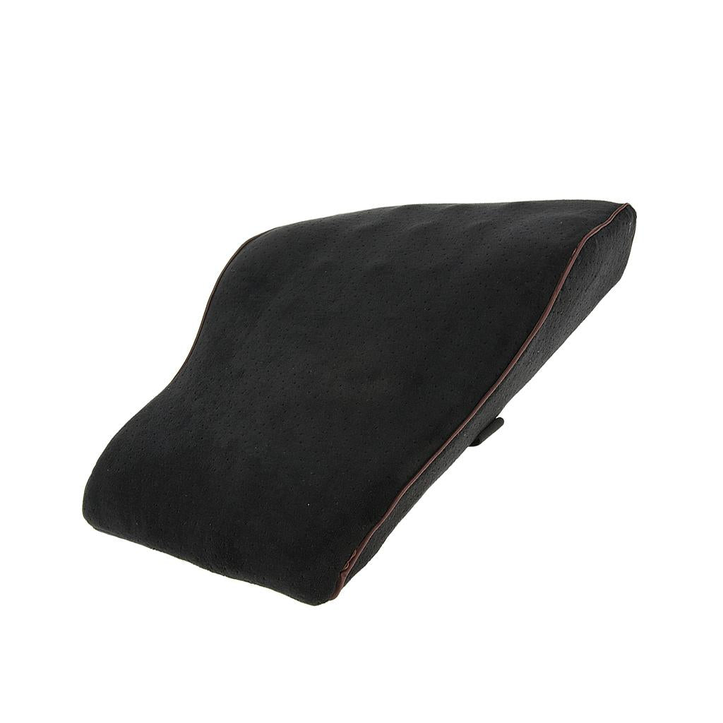 Memory Foam Car Seat Lumbar Cushion Back Waist Support Travel Pillow Black