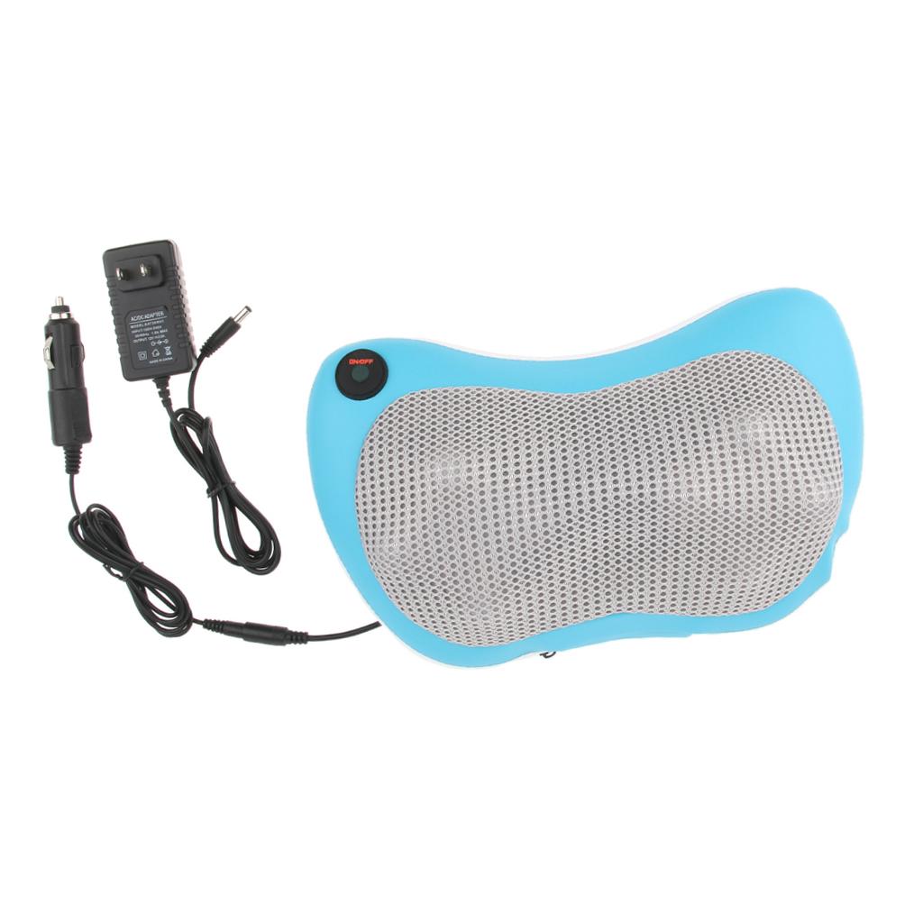 Electric Massage Pillow Neck Shoulder Deep Tissue Massager Cushion for Car