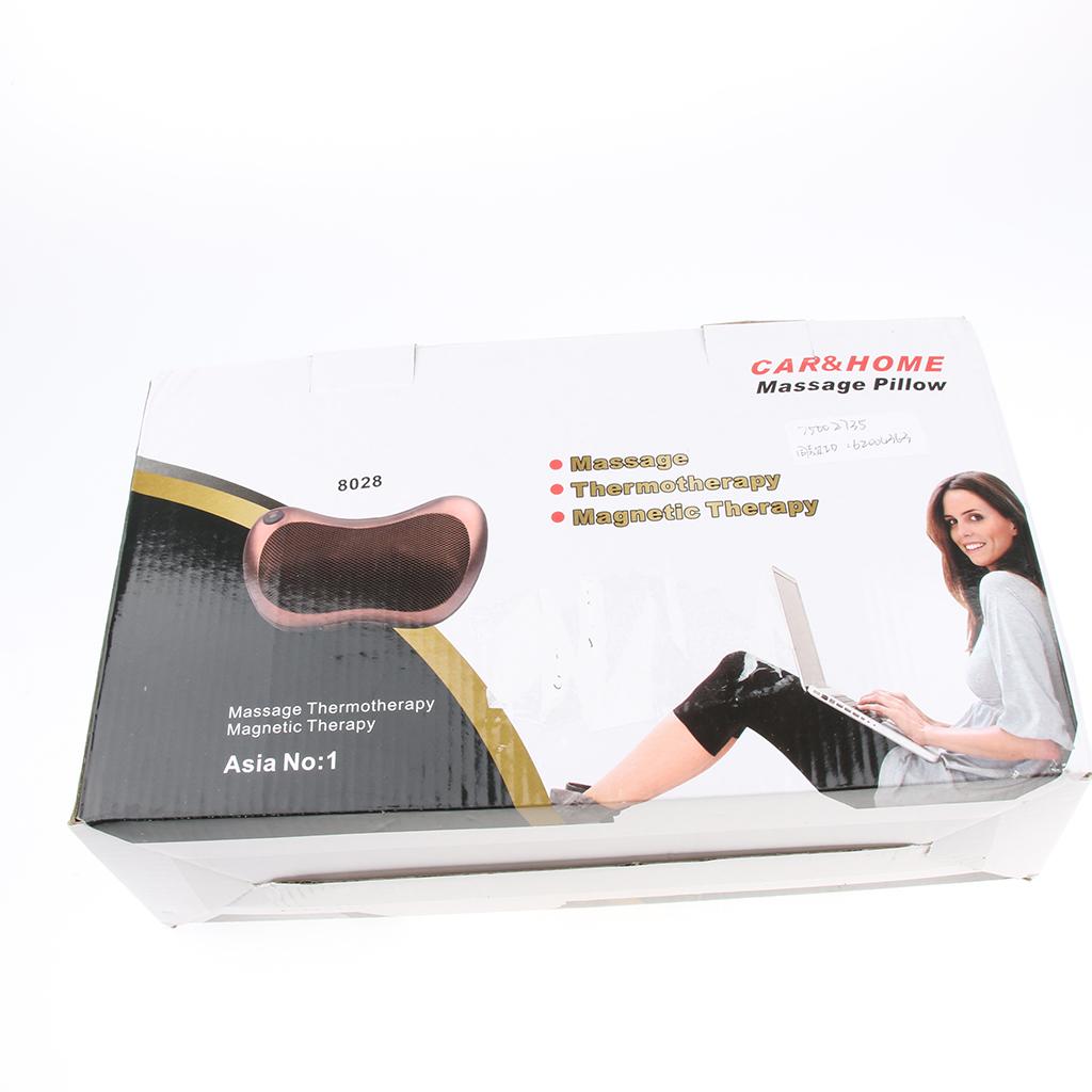 Electric Massage Pillow Neck Shoulder Deep Tissue Massager Cushion for Car