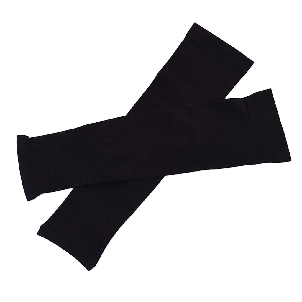 1 Pair UV Protection Cooling Arm Compression Sleeves without Finger Hole