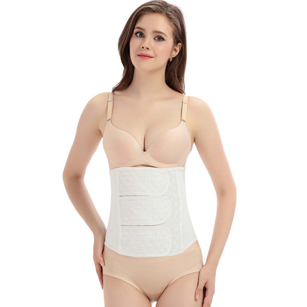 Women Postpartum Girdle Shapewear Wrap Band Cotton Waist Support Belt L