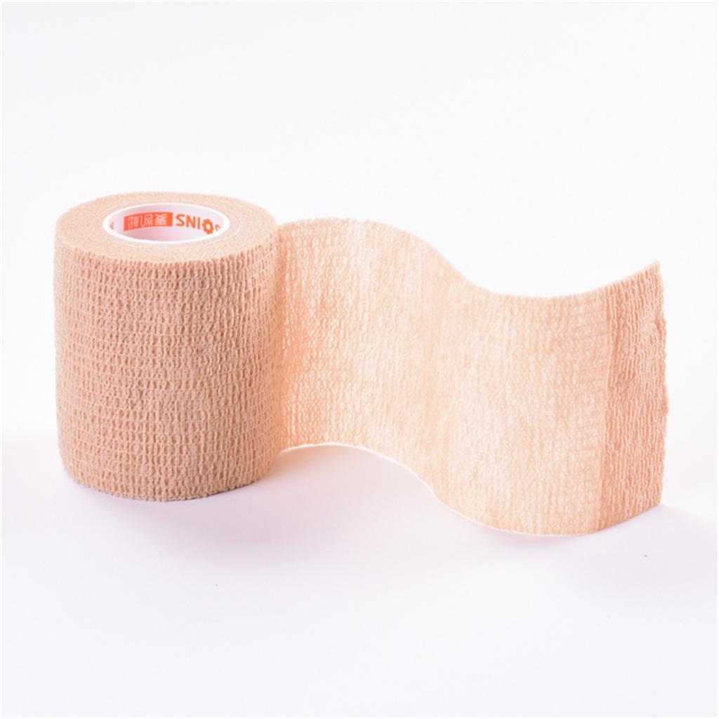 5cm Self Adhesive Bandage Elastic Tape Wrap for First Aid Fluorescent Orange