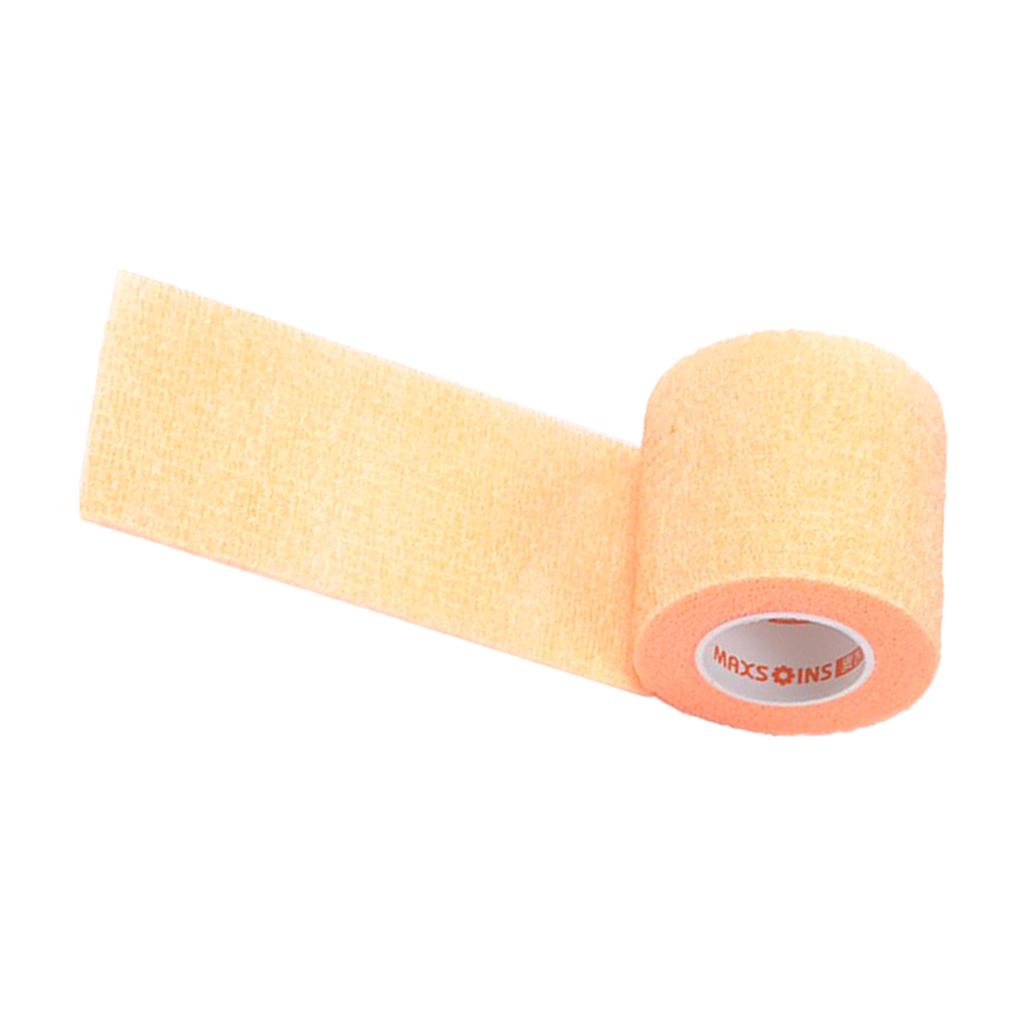 5cm Self Adhesive Bandage Elastic Tape Wrap for First Aid Fluorescent Orange
