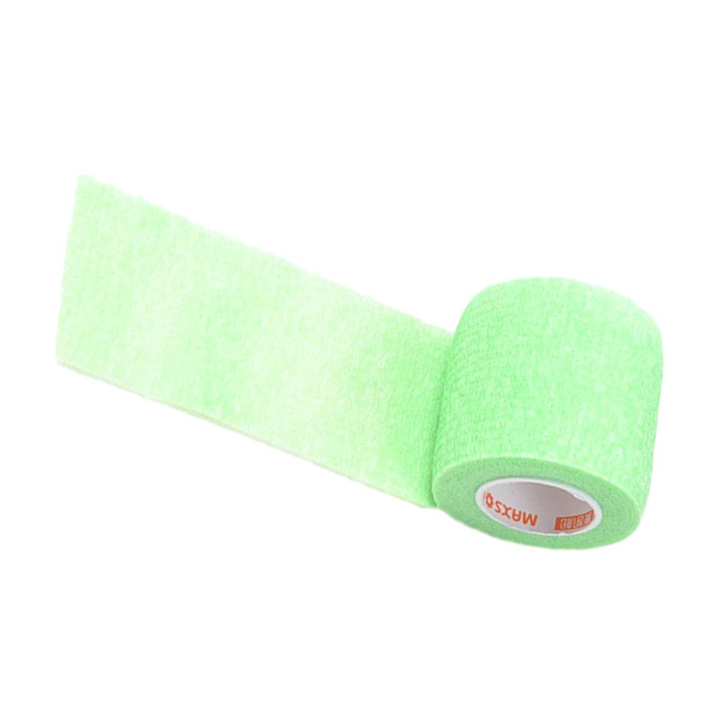 5cm Self Adhesive Bandage Elastic Tape Wrap for First Aid Fluorescent Green