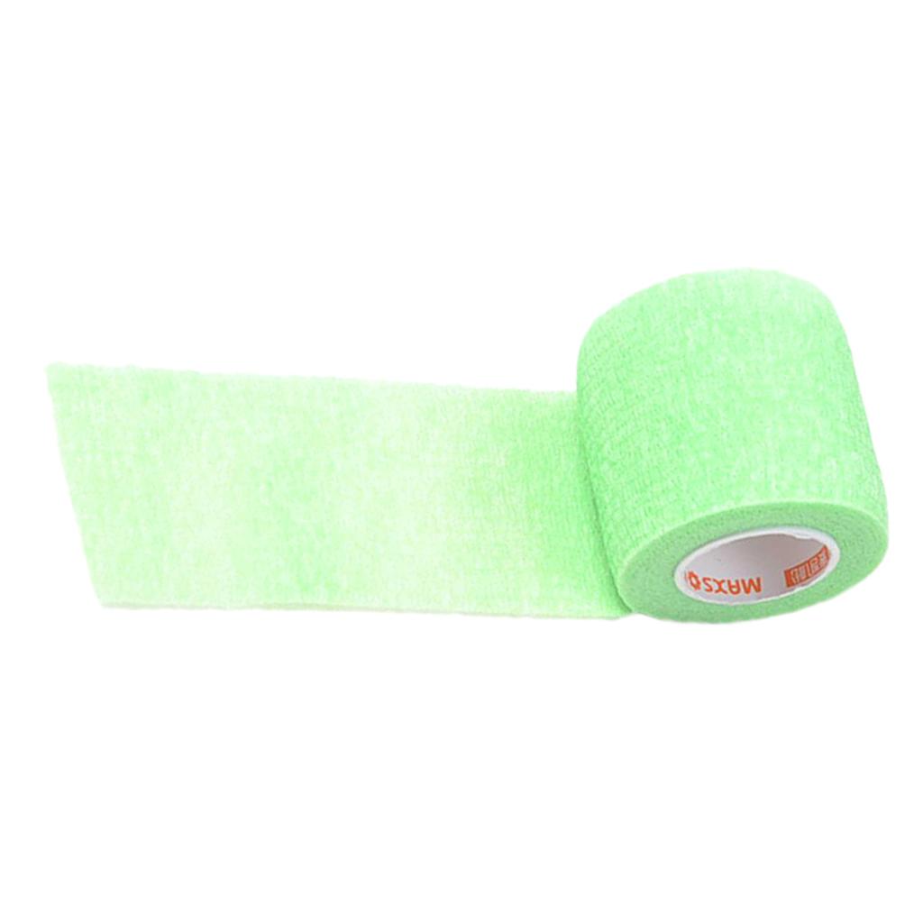 5cm Self Adhesive Bandage Elastic Tape Wrap for First Aid Fluorescent Green