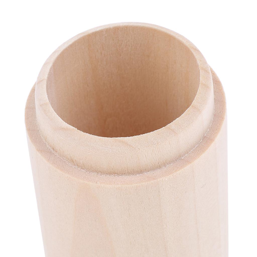 Cylinder Wooden Storage Box Essential Oil Carry Case Organizer Holder 10ml