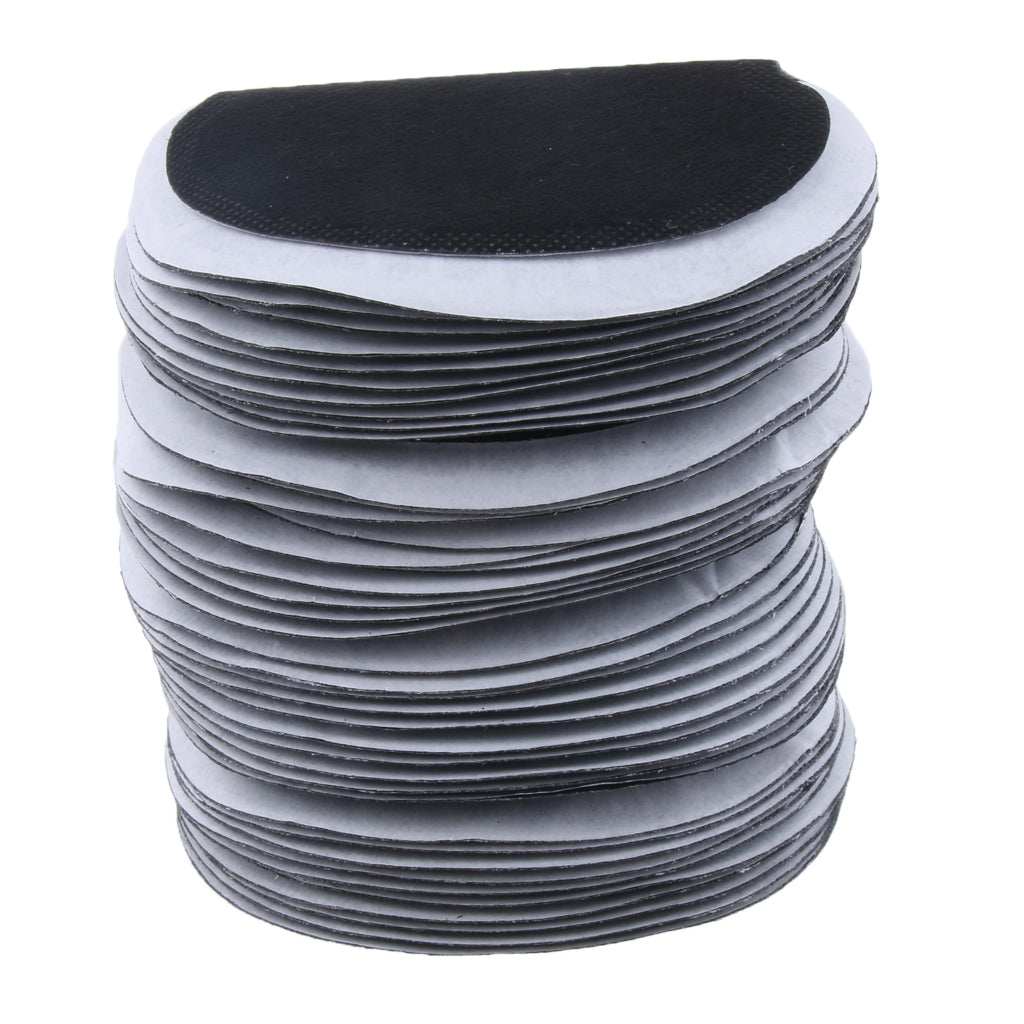 50 Piece Disposable Underarm Armpit Sweat Perspiration Pads Guards Black