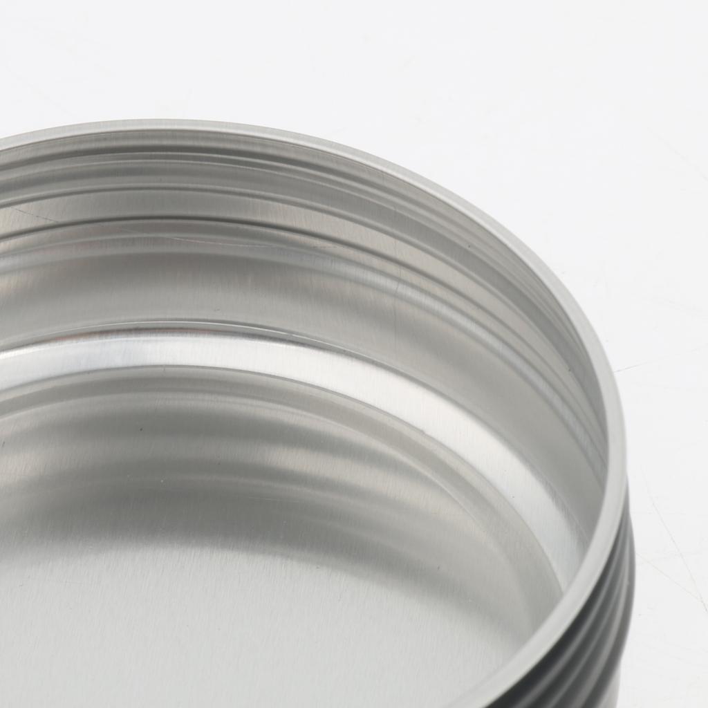10Pieces Empty Metal Cosmetic Containers Travel Tins Makeup Sample Jars 80g
