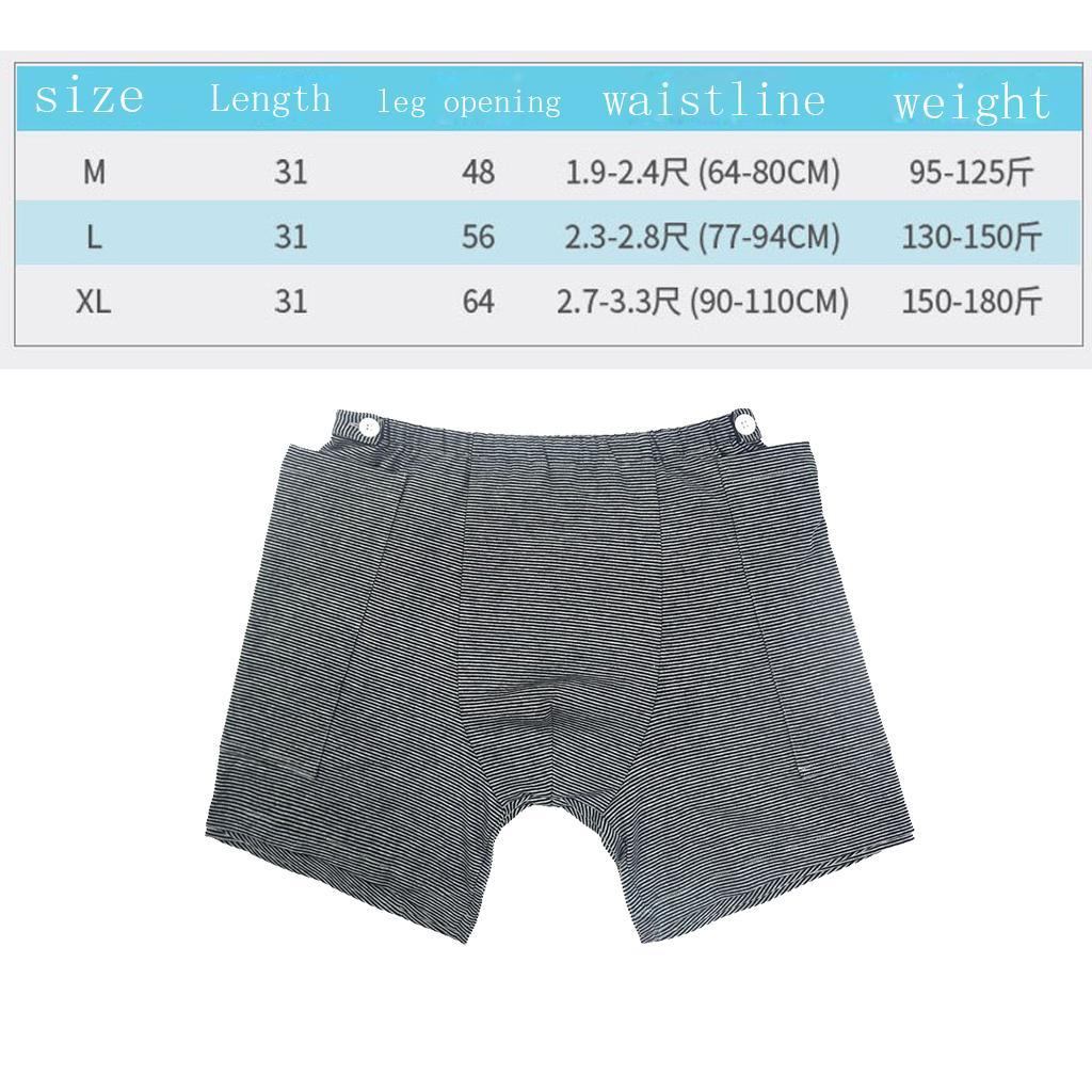 Men's Incontinence Underwear Bladder Patient Briefs for Nursing Room L