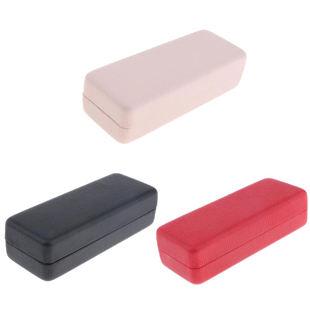 5xDurable Eyeglass Case Eyewear Storage Box Glasses Sunglasses Protector Red