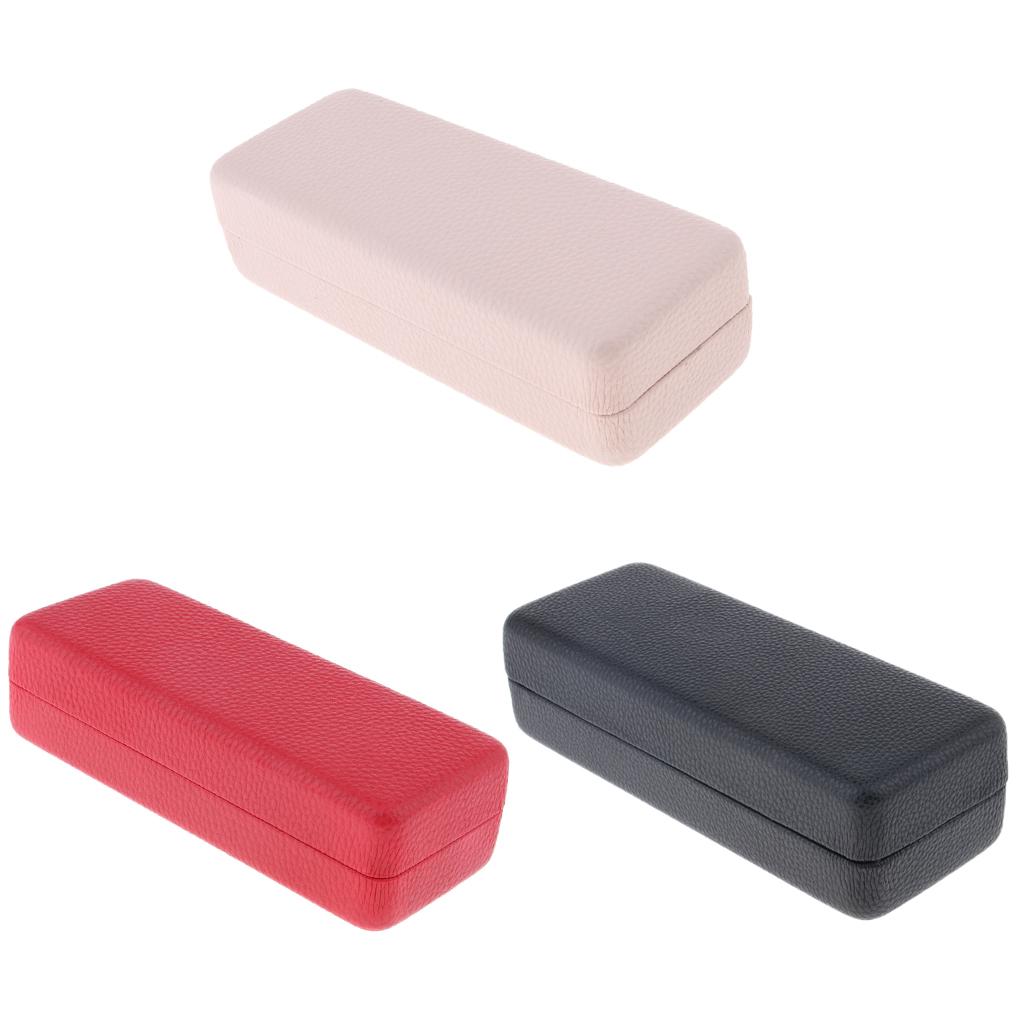 5xDurable Eyeglass Case Eyewear Storage Box Glasses Sunglasses Protector Red