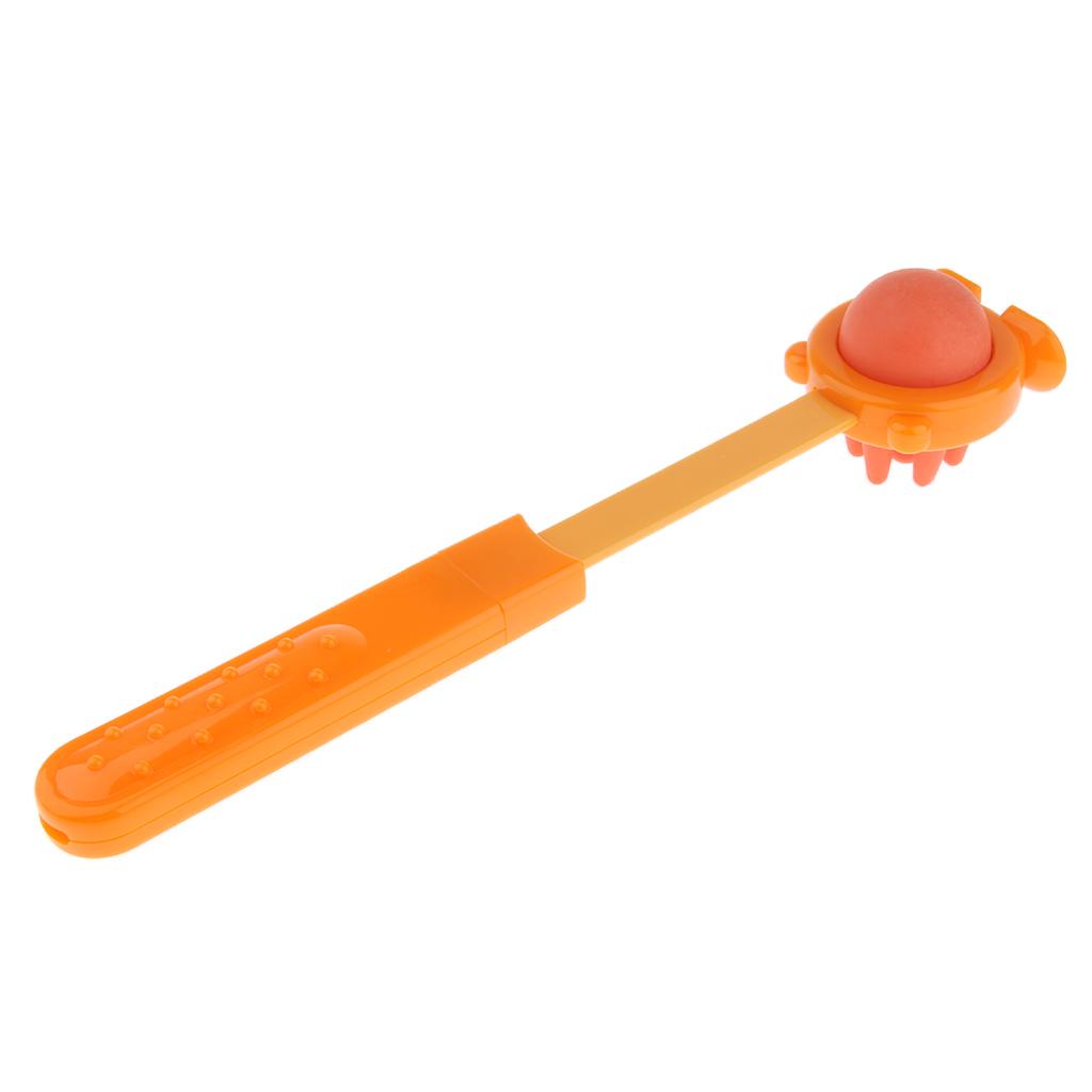 Orange Massage Hammer Stick Knocking Knots Massager Trigger Point Tool