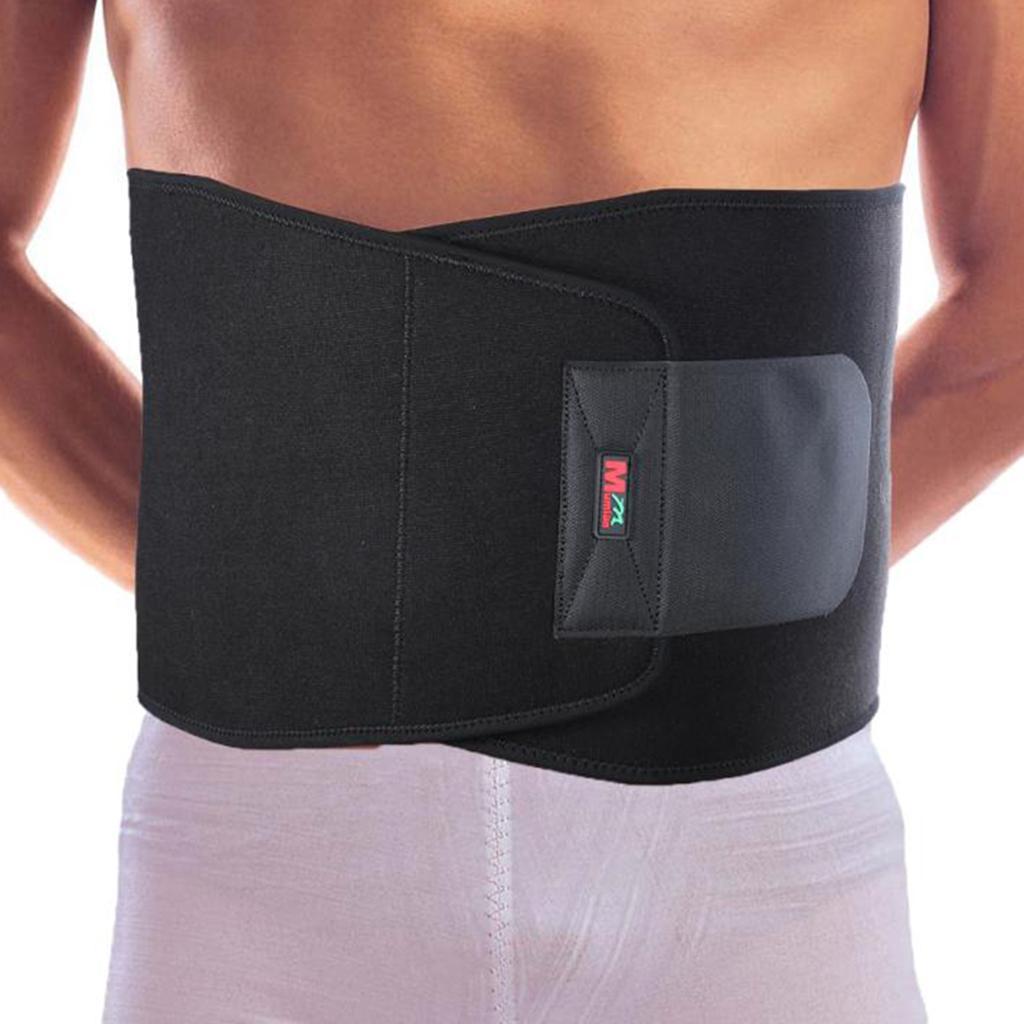 Men Women Sport Waist Support Brace Belt Lumbar Lower Back Pain Relief Black