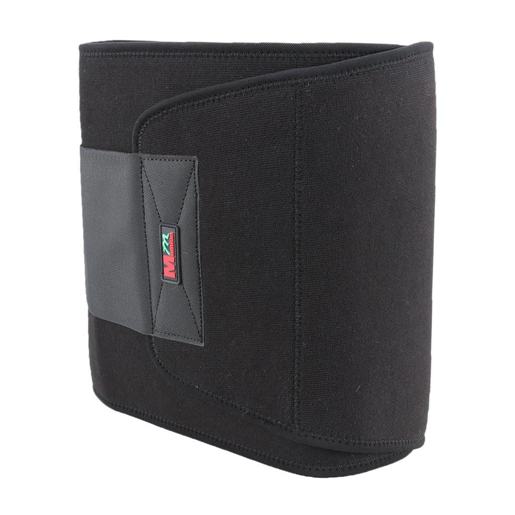 Men Women Sport Waist Support Brace Belt Lumbar Lower Back Pain Relief Black