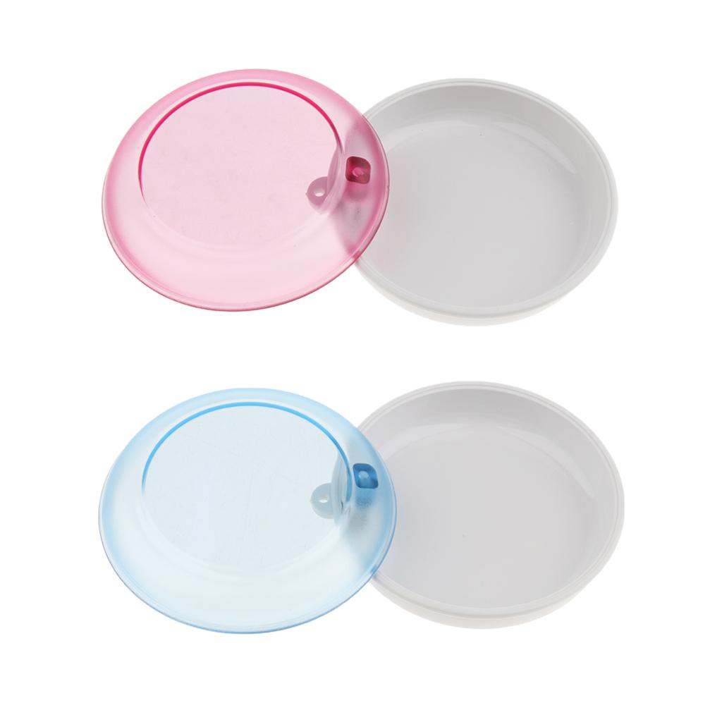 Mouth Guard Case Orthodontic Retainer Box Denture Storage Contain White Pink