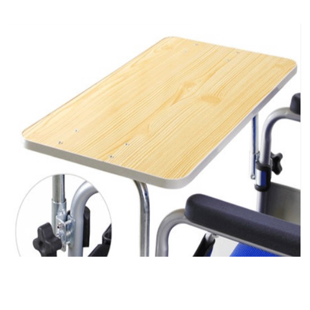 Durable Wood Wheelchair Lap Tray Wheelchair Table Desk for Eating Reading