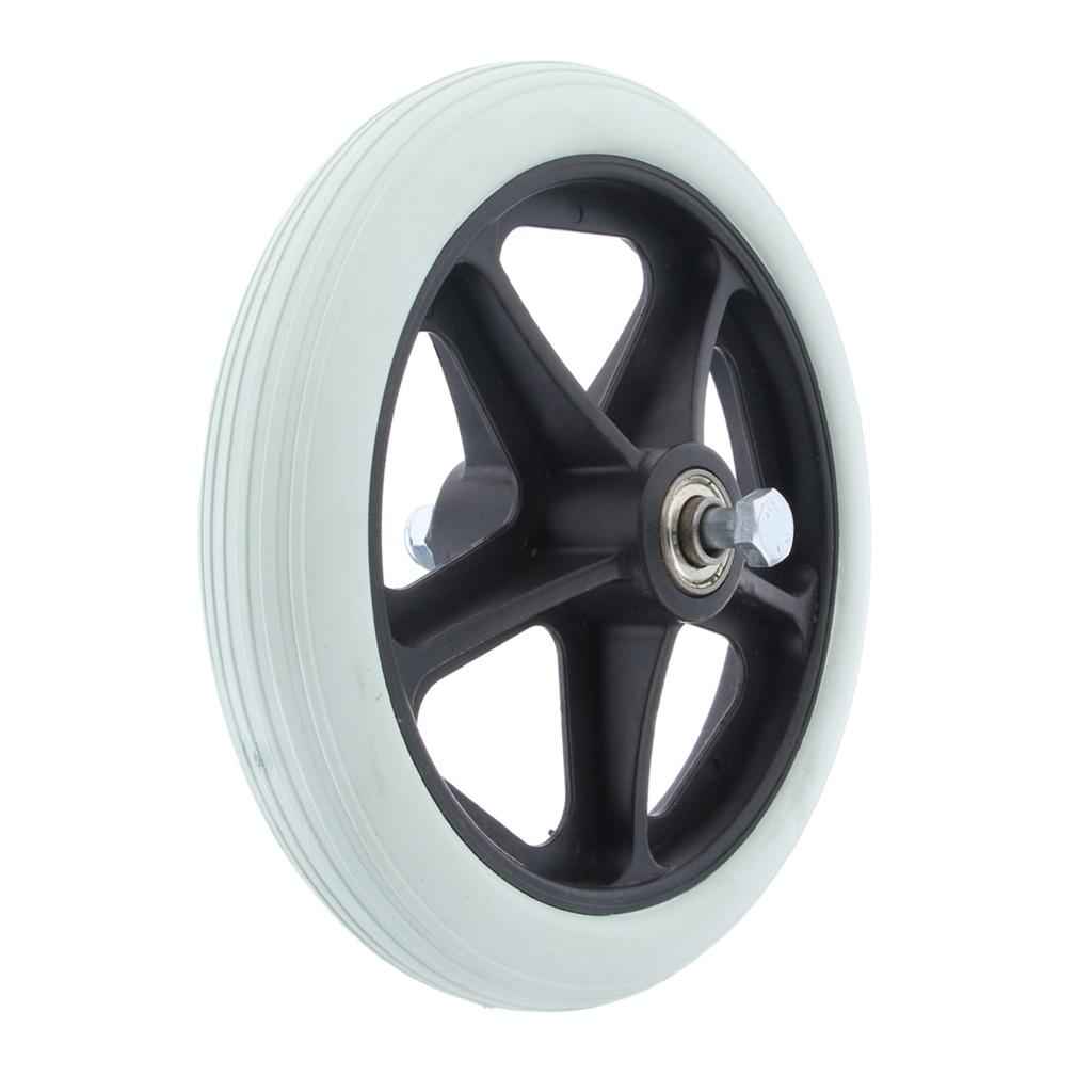 1pc 7" Wheelchair Replacement Front Wheel Smooth Castor Silent Supplies Grey
