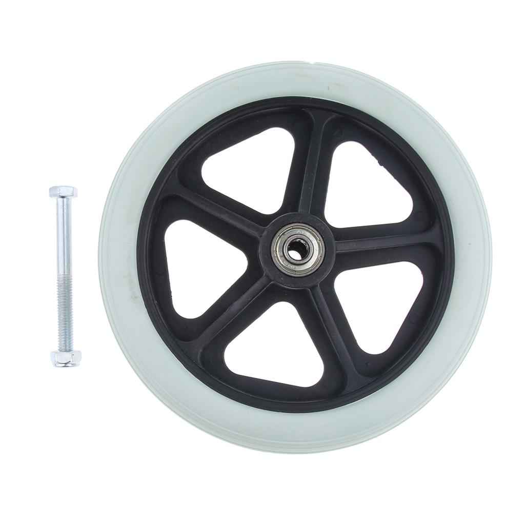 1pc 7" Wheelchair Replacement Front Wheel Smooth Castor Silent Supplies Grey