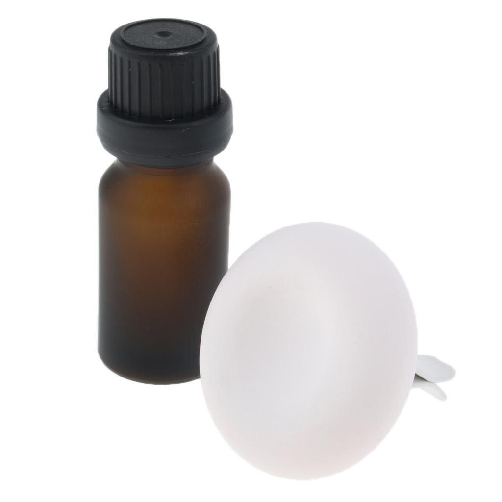 Diatomite Earth Car Air Freshener Essential Oils Diffuser with Bottle Light Pink