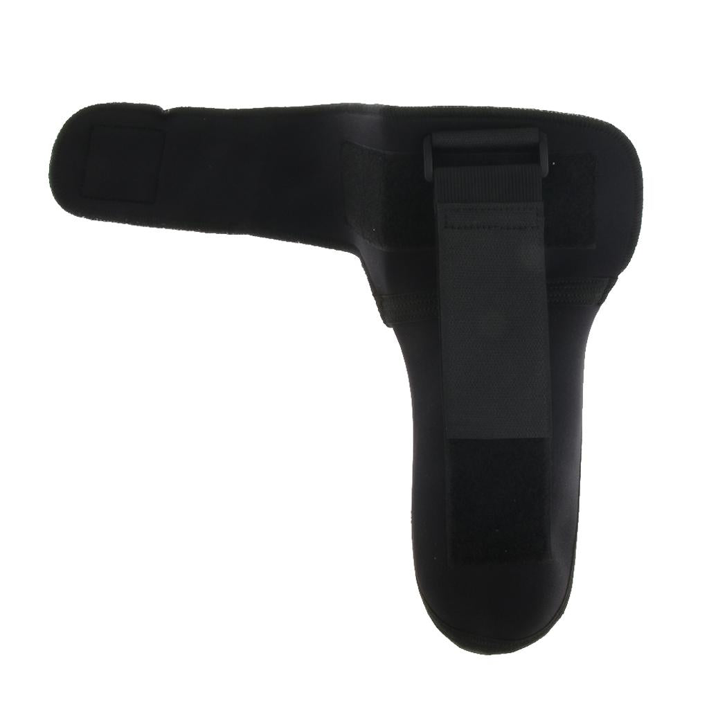 Plantar Fasciitis Night Splint Foot Drop Support Brace Stretch Belt M-Black
