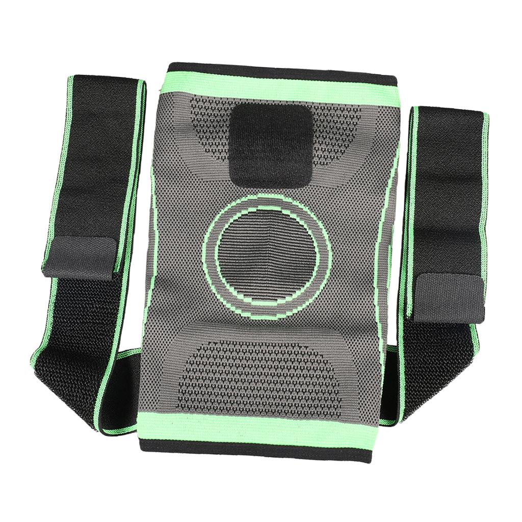 Breathable Knee Compression Sleeve Support Brace Guard Protector Wrap XL