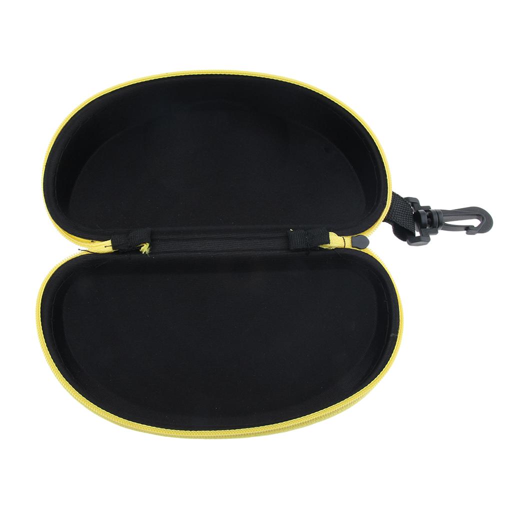2x Portable Zipper Spectacle Sunglass Eyeglass Case Box Storage Pouch Yellow