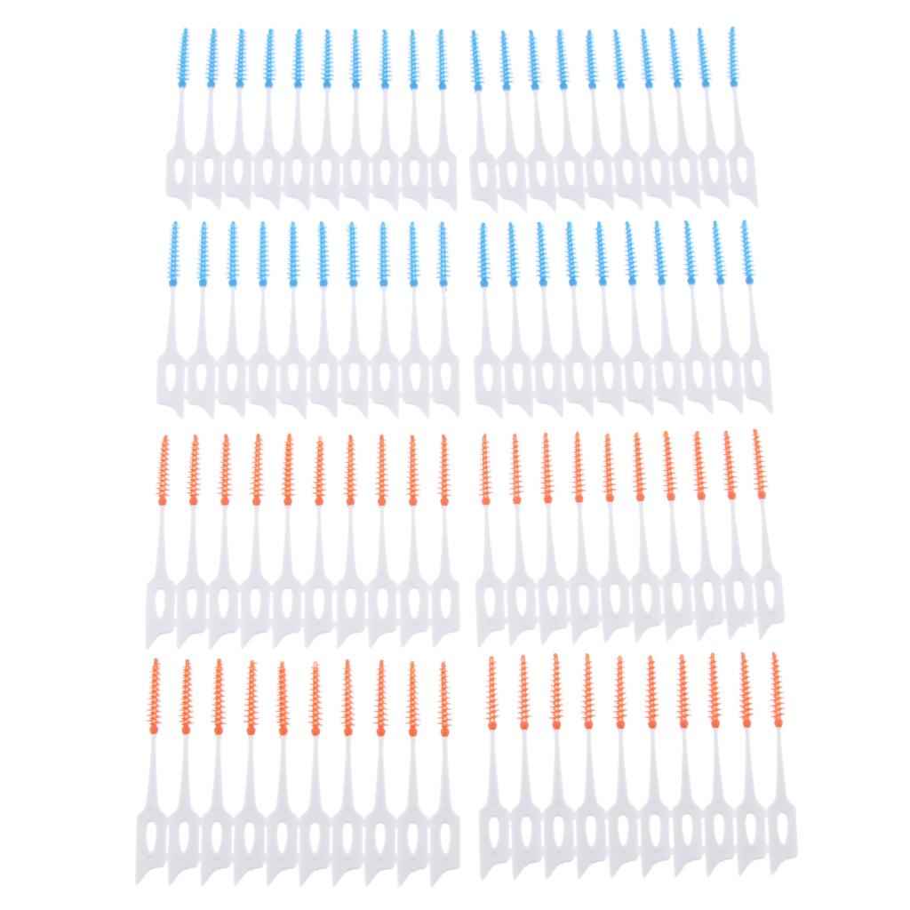 Interdental Cleaners (80 Pcs) Brushes Between Teeth, Tooth Cleaning Brush, Deep Clean Toothpicks