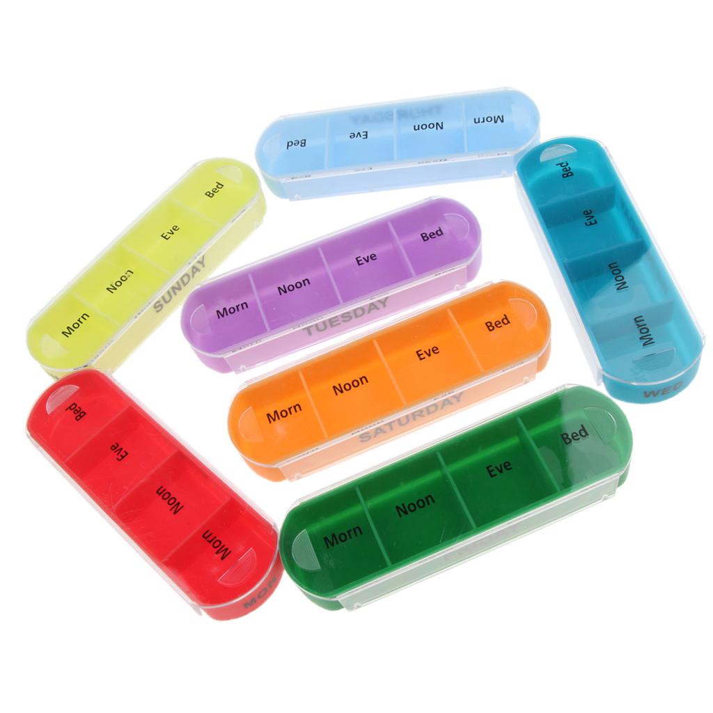 Travel Weekly Pill Wallet Box Medicine Tablet Organizer Storage Dispenser