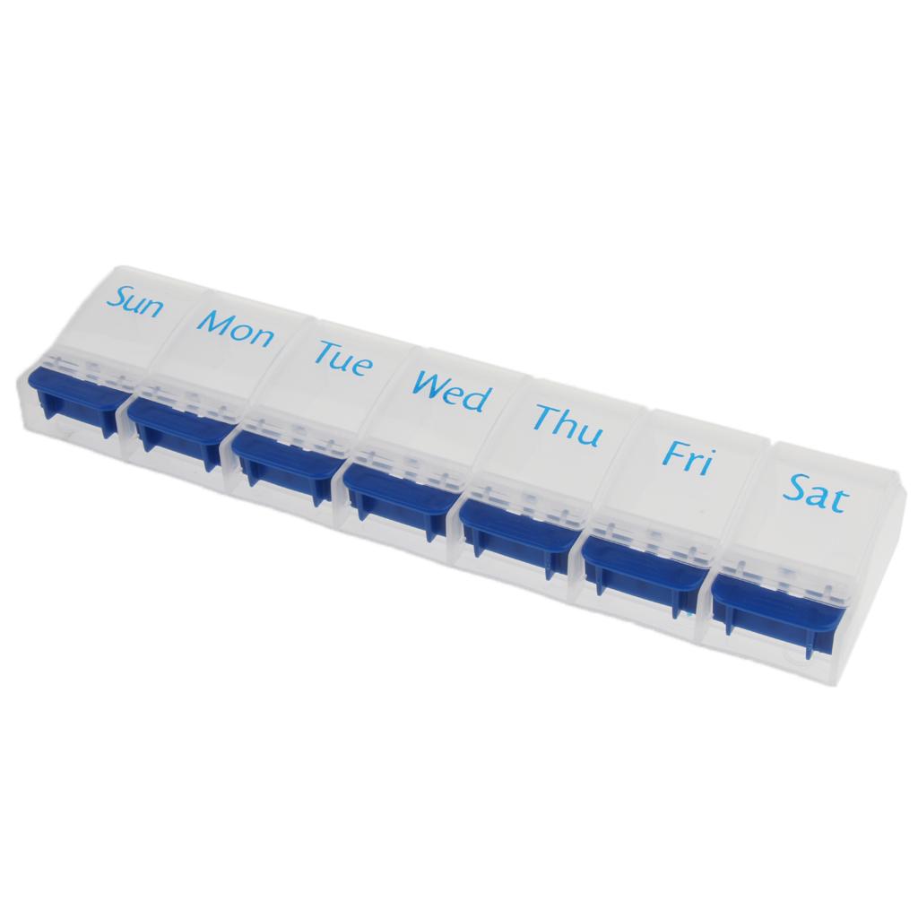 7 Days Week Pill Tablet Medicine Capsule Box Container Storage Organizer