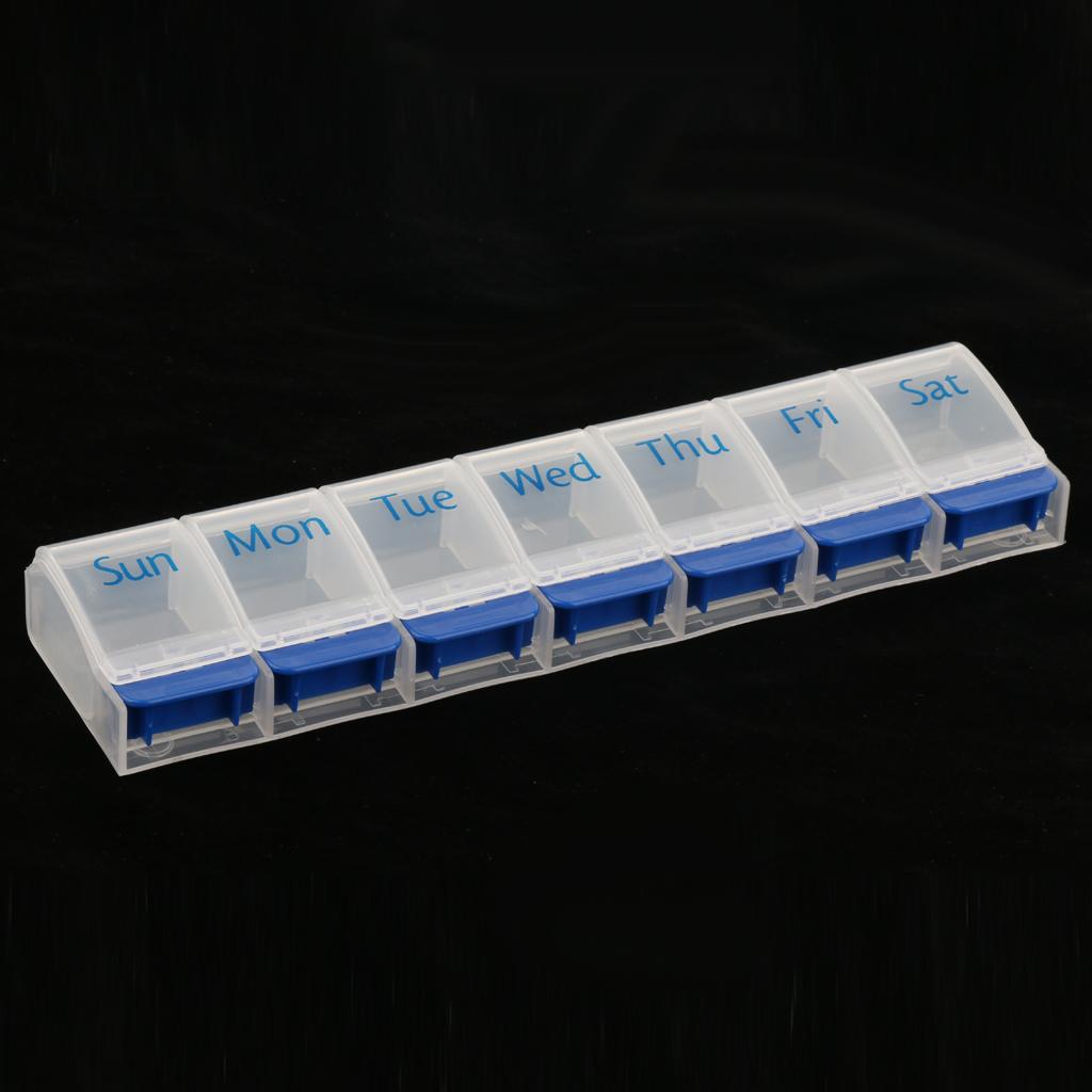7 Days Week Pill Tablet Medicine Capsule Box Container Storage Organizer