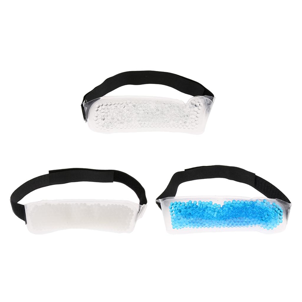 Reusable Gel Beads Cold Compress Ice Pack Wrap for Sports Muscle Pain Clear
