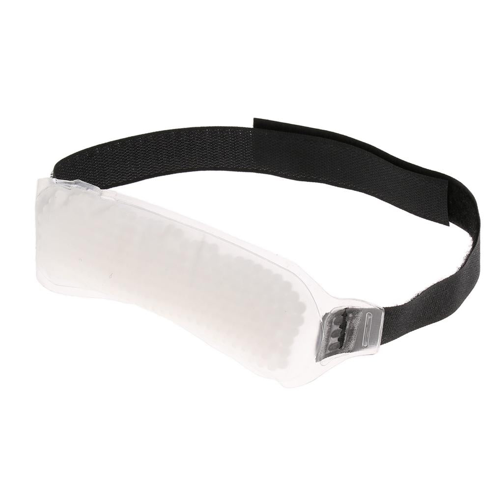 Reusable Gel Beads Cold Compress Ice Pack Wrap for Sports Muscle Pain White