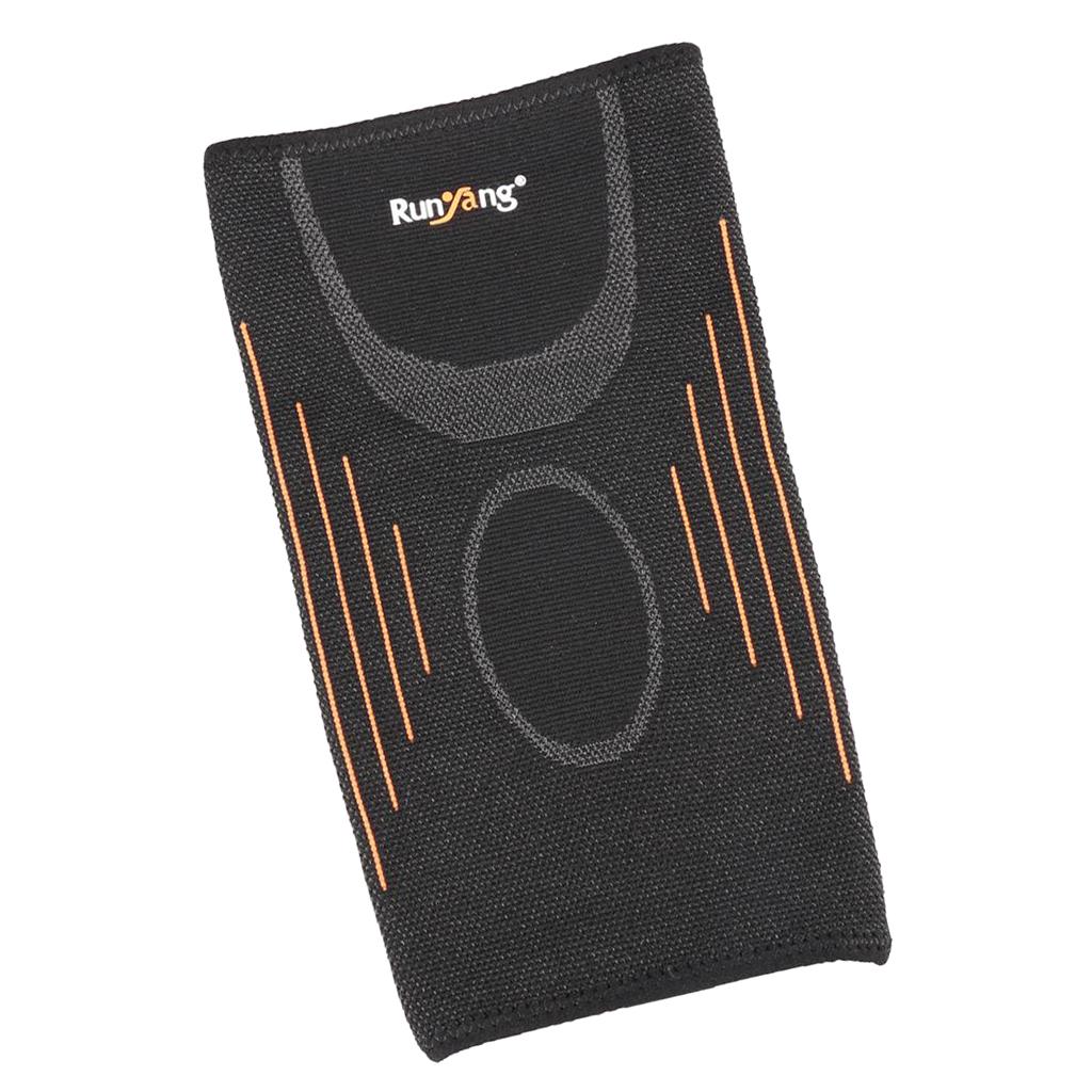 Outdoor Classic Black Knit Warm Sports Knee Brace Compression Sleeve Pad L