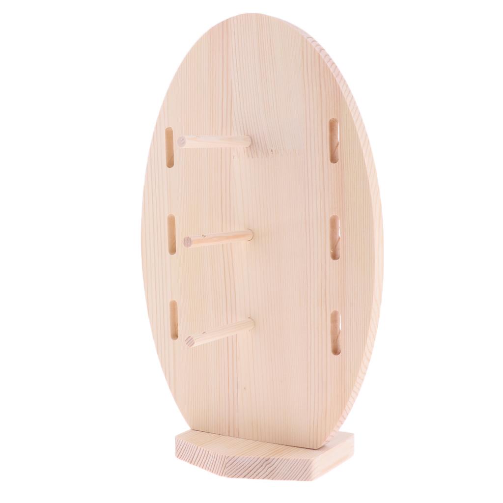 Wooden Sunglasses Eye Glasses Display Rack Stand Holder Organizer for 3 Pair