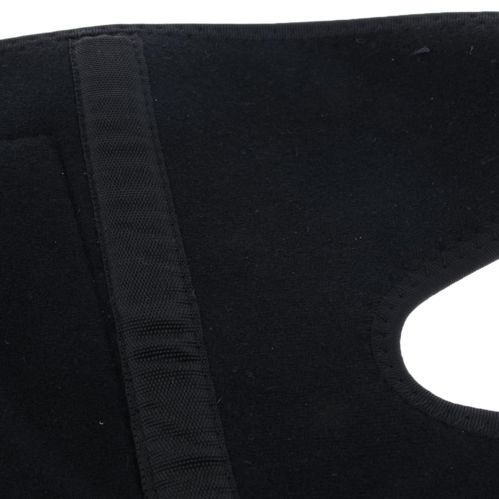 1 Pair Breathable Warm Knee Brace Sleeve Winter Knee Protector Wrap Black-M
